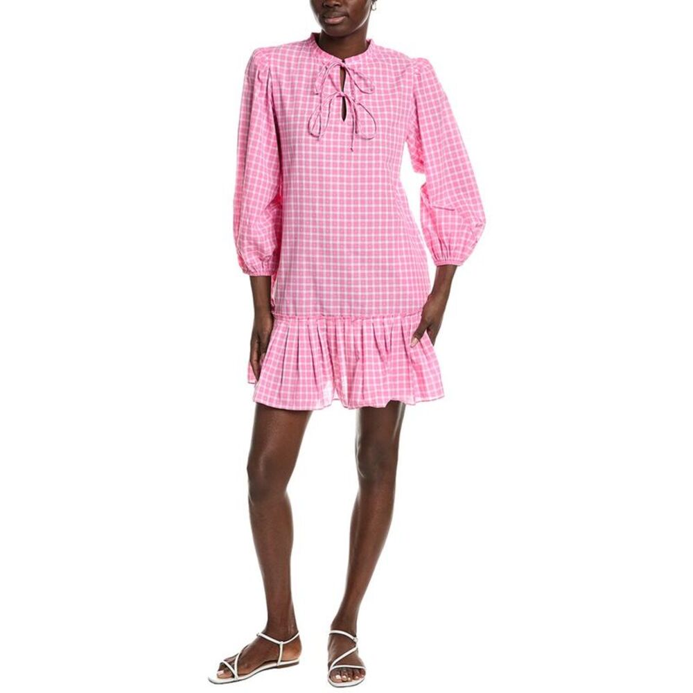 Garrie B Womens  Ruffle Mini Dress, Pink